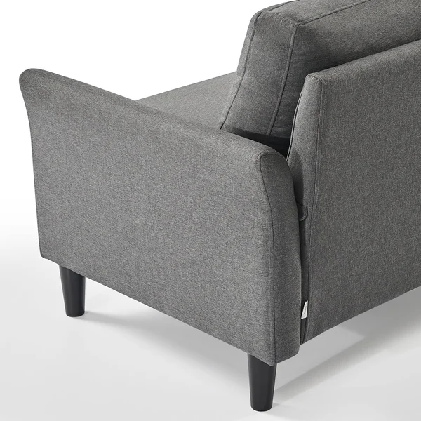 Zinus Jackie Sofa, Dark Grey, Gray