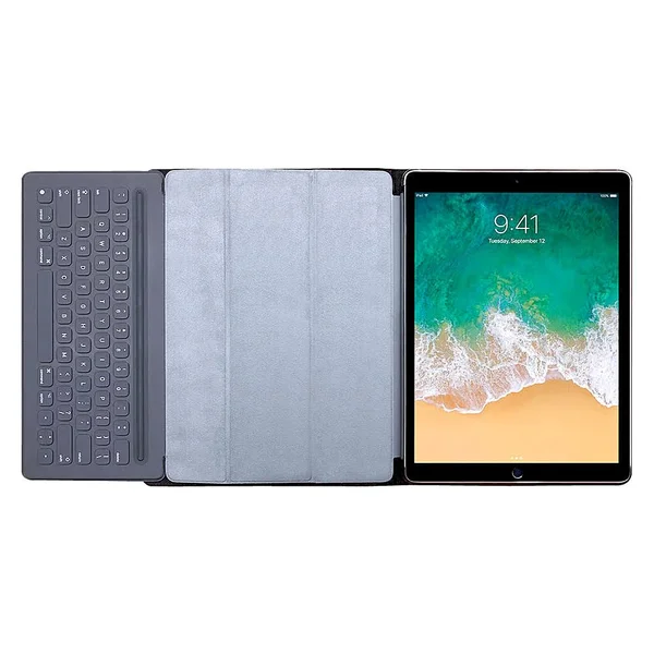 MacCase LK10.5FL-VN 10.5 in. Premium Leather iPad Pro Keyboard Compatible Folio Case - Vintage
