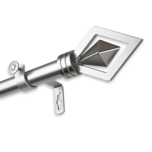 InStyleDesign Crystal Adjustable Curtain Rod - Size: 28, Brown