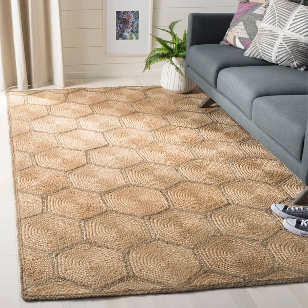 Safavieh Natural Fiber NF882B 3&0x22 x 5&0x22 Natural - Grey Area Rug