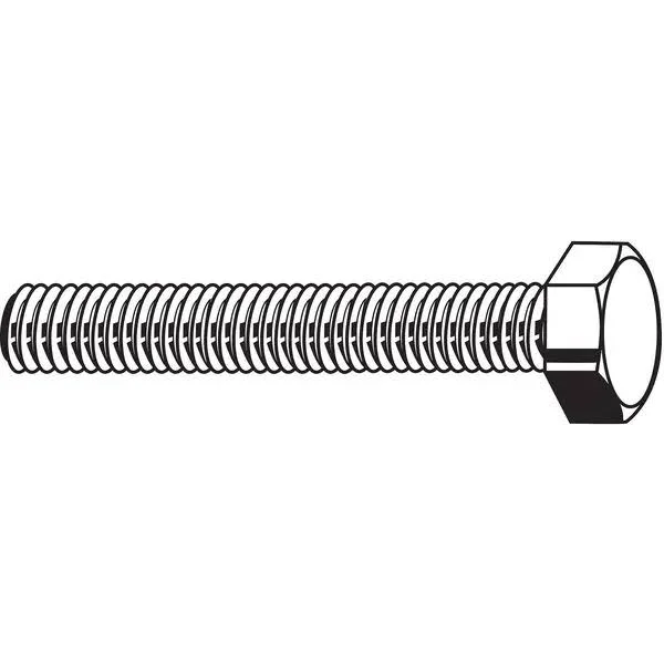 Fabory U04104.100.0150 1 inch-8 Grade 8 Hex Head Cap Screw, Steel, Pk 5, Men's