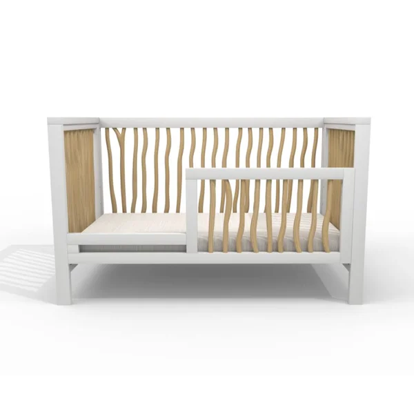 Milk Street Baby Branch Toddler Bed Conversion Kit (Color: Natural/Snow)