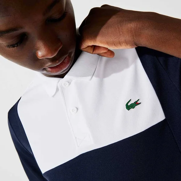 Lacoste Sport Colour Block Polo T Shirt White