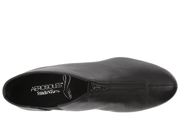 Aerosoles Women's Allowance Ankle Boot, Black LEATHER, 10