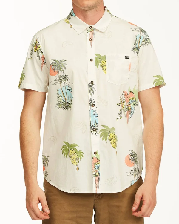 Billabong Sundays Floral SS - Off White, Large