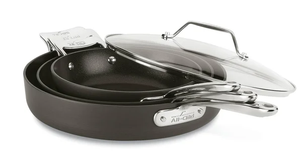 All-Clad Essentials Nonstick 4-Piece Skillet Set