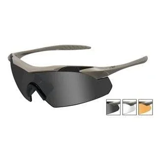Wiley x Vapor Sunglasses - Smoke Grey-Clear Lens - Matte Black Frame w-Rx Insert