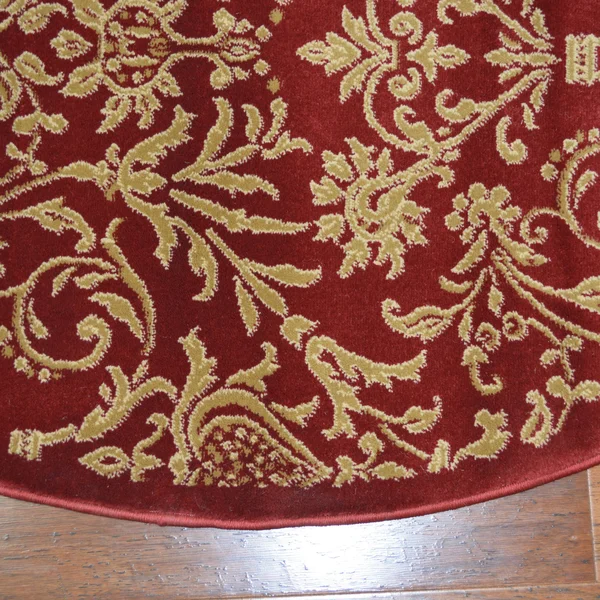 Concord Global 6&7x22 x 9&3x22 Black Jewel Damask Area Rug