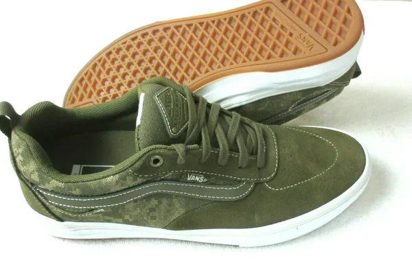 Vans Platoon Kyle Walker Pro Skate Shoes - Military, White