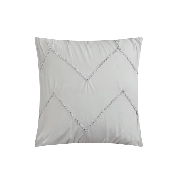 Chic Home Darlene 10 Piece Reversible Bed in A Bag Comforter Set - Size: Queen, Grey