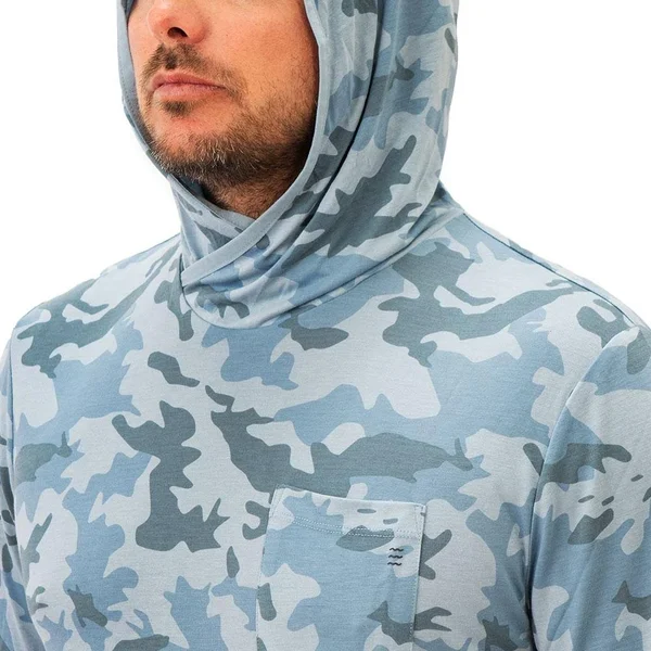 Free Fly Men's Bamboo Lightweight Hoody - Water Camo - 2XL