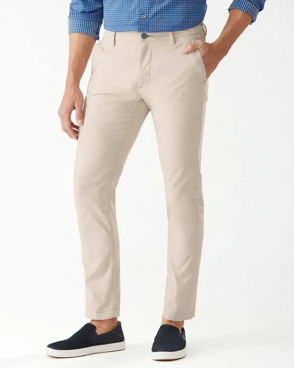 Tommy Bahama Men's IslandZone Performance Oxford Pants - Sisal - Size 44 x 32