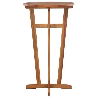 Bunch Bar Height Acacia Solid Wood Pedestal Dining Table East Urban Home