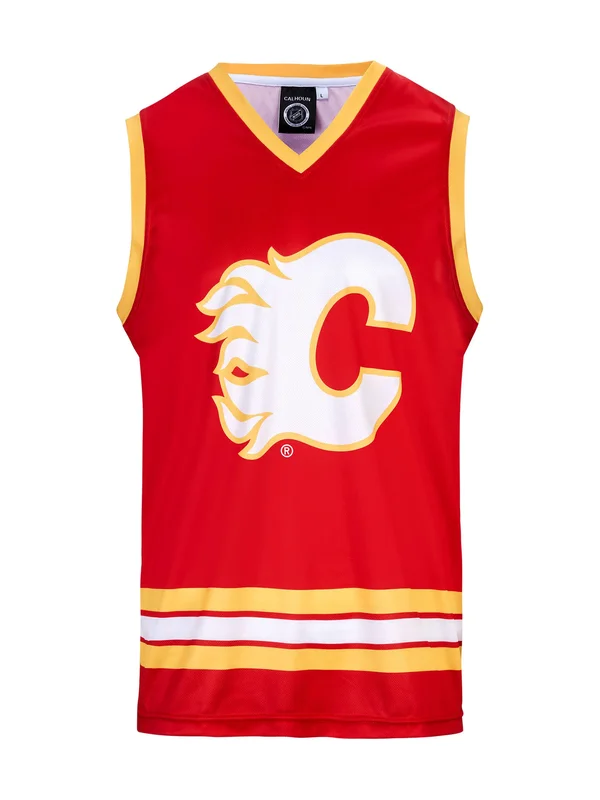Calgary Flames Alternate Hockey Tank XL - Red, Polyester