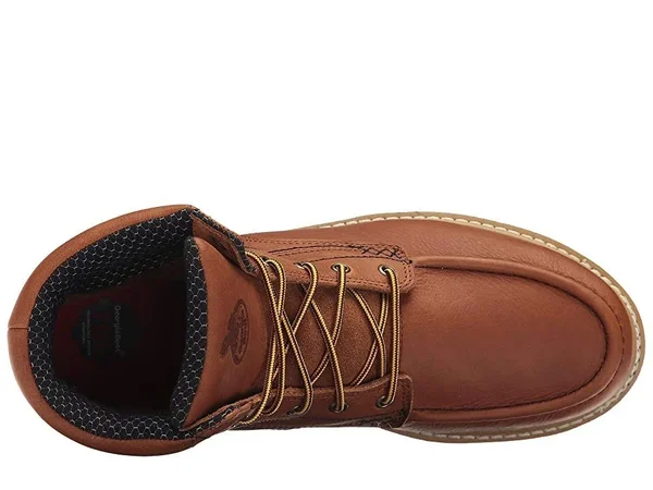 Men's Georgia Boot GB00177 6 inch Moc-Toe Wedge Work Boot, Gold