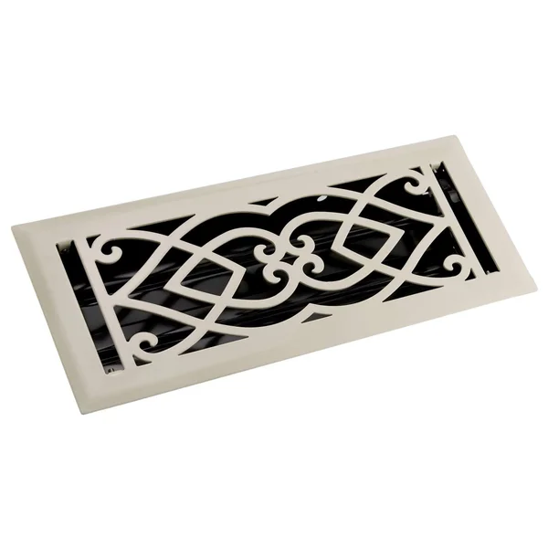 Victorian Steel Wall Register - Almond 6x22 x 10x22 (7-1/4x22 x 11x22 Overall) - Signature Hardware 253798