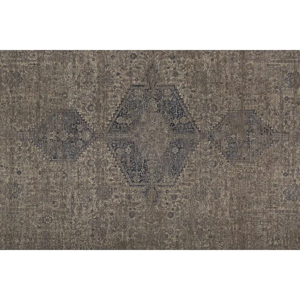 Gilford Rustic Persian Farmhouse Rug - Warm Gray/Blue, 5ft x 7ft - 2in Area Rug, Size: 5' x 7'-2 inch