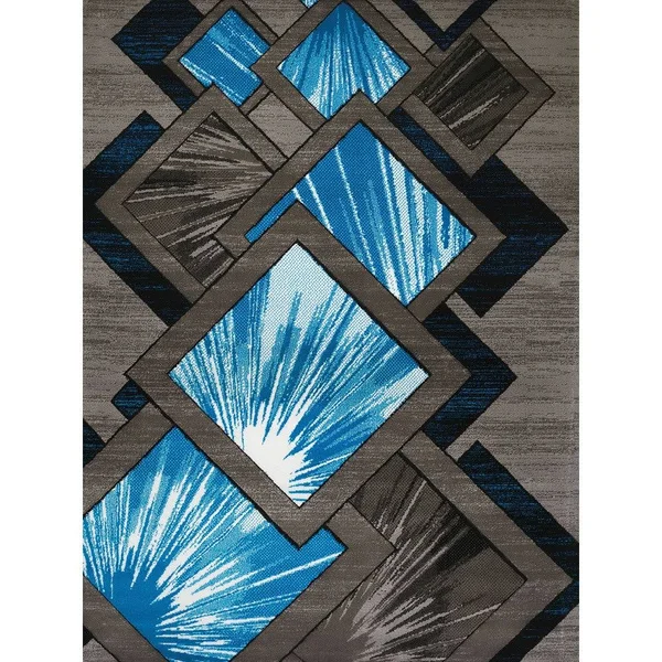 Westfield Home Gallery Tayah Multicolored Polypropylene Runner Rug - Color: Brown/Beige/Size: 1&11 x 7&6
