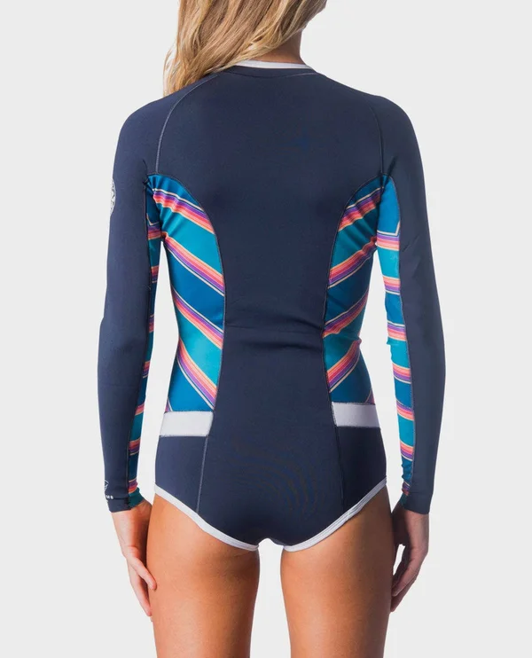 Rip Curl G-Bomb Bikini Cut Springsuit Wetsuit. Size 4 - Slate