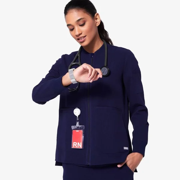 Figs Jackets & Coats - ISO Figs Navy Scrub Jacket Size XS, Color: Blue, Size: XS, Bballpal12's Closet