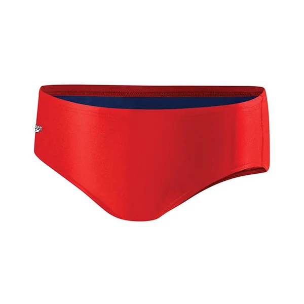 Speedo Men's Powerflex Eco Solid Brief - Red - 30