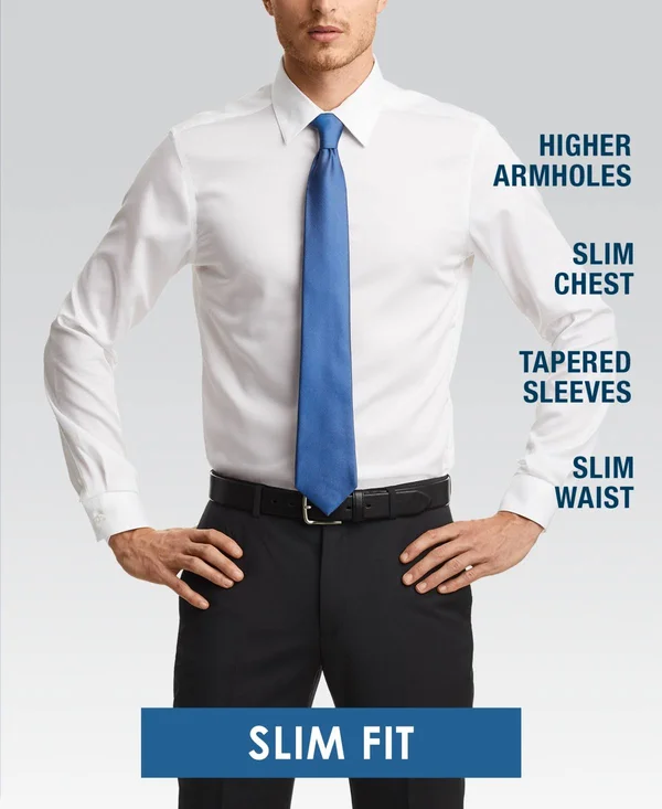Calvin Klein Men's Dress Shirt Slim Fit Non Iron Stretch Solid