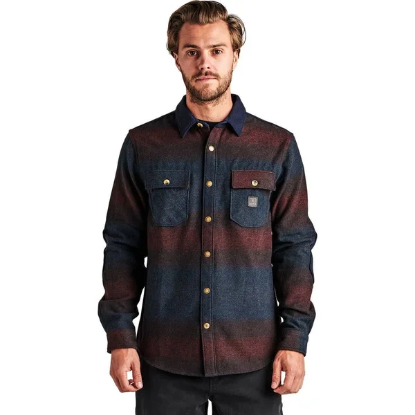 Roark Revival Nordsman Flannel Shirt - Men's Burgundy, XXL