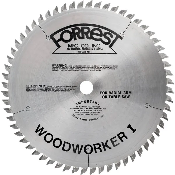Forrest 8x22 x 5/8x22 60T ATB .100 General Purpose Blade.