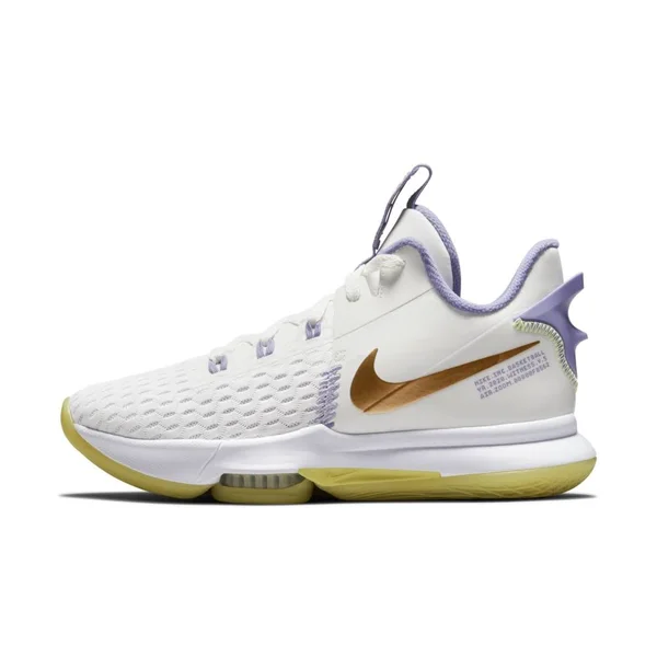 Nike Lebron Witness 5 Basketball Shoes in White/Summit White Size 8.5