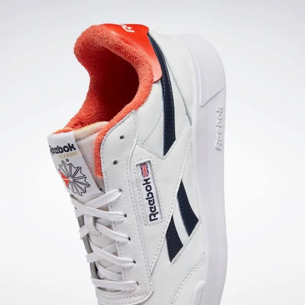 Reebok Club C Revenge Legacy Shoes Mens Sneakers 6 Ftwr White, Vector Navy, Dynamic Red