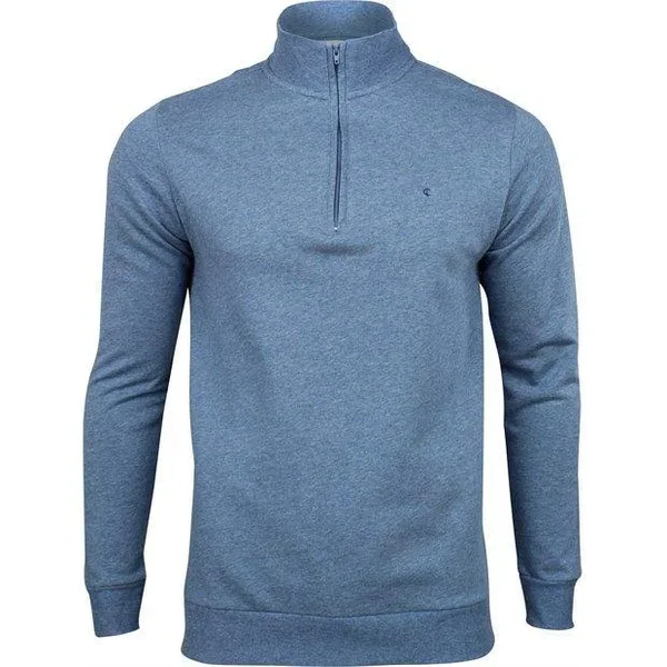 Criquet Fleece Pullover - Blue Heather - Size: M