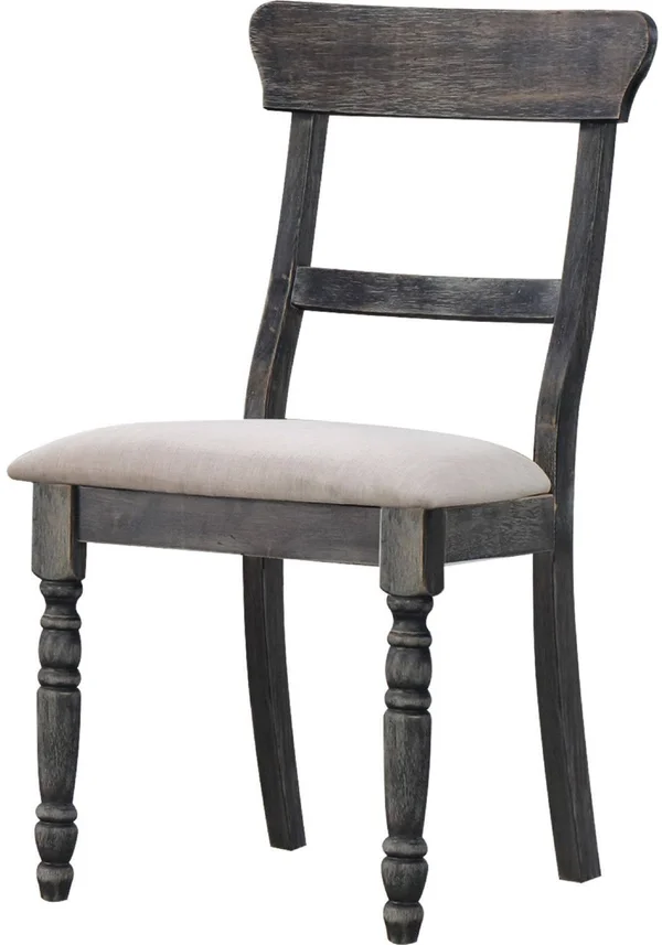 Acme Wallace Dining Side Chair - Light Brown/Weathered Gray - 2 count
