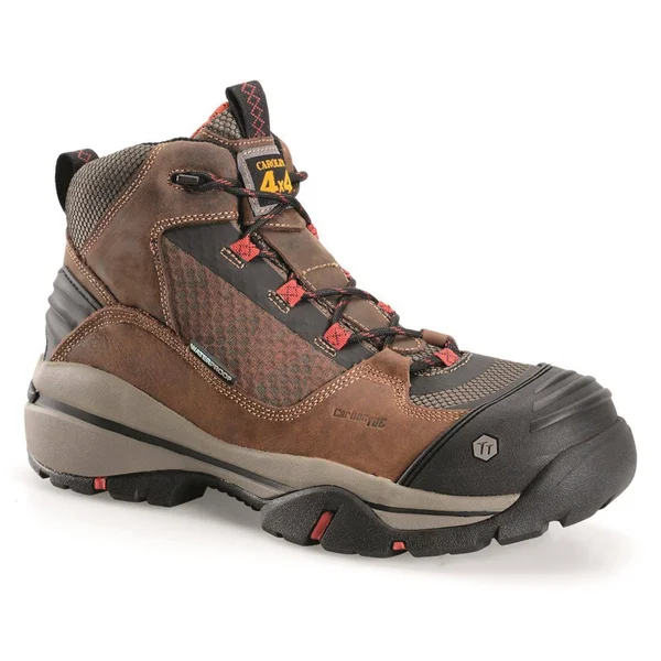 Men's Carolina Ca4551 5 inch Waterproof Composite Toe 4x4 Hiker - Size: 11, Brown