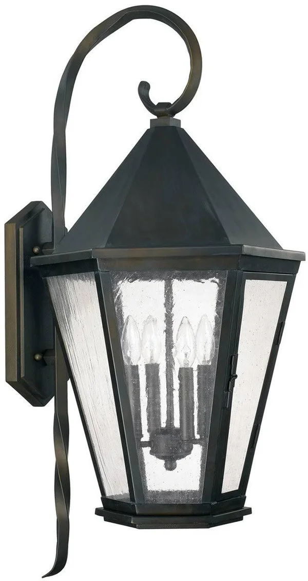Capital Lighting 9629OB - Spencer 4 Light Outdoor Wall Lantern - Old Bronze