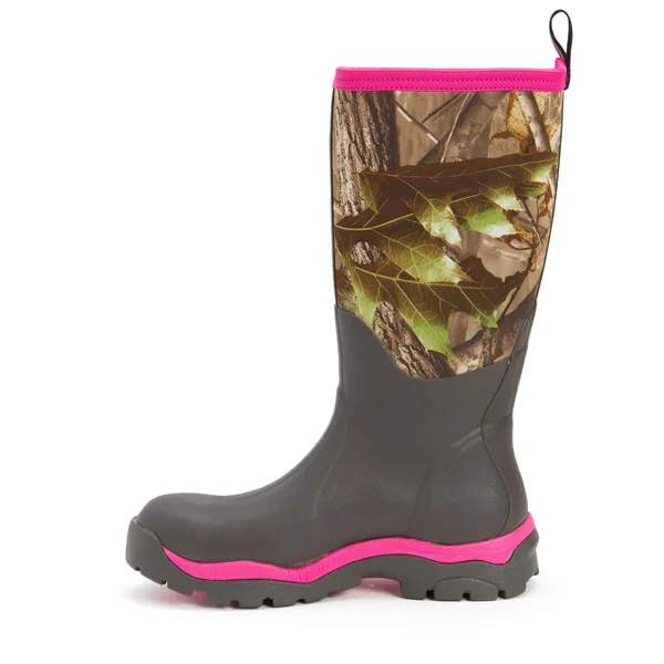 Muck Women's Woody PK Boot - 9 - Realtree APG, Pink
