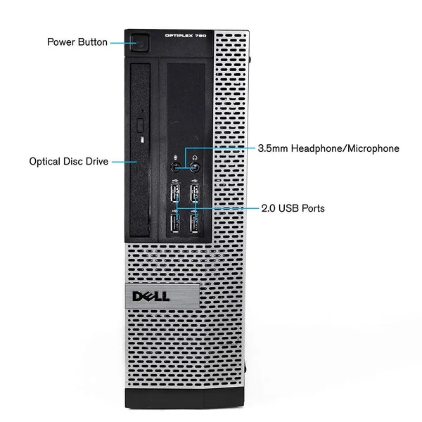 Dell Desktop 790 SFF Core i3-2100 3.10GHz 4GB 250GB HDD DVD Win 10