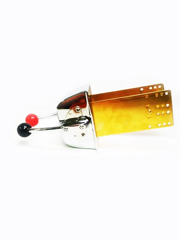 Pactrade Marine Twin Lever Engine Control Made of Chrome Plated Brass for Boat P60058