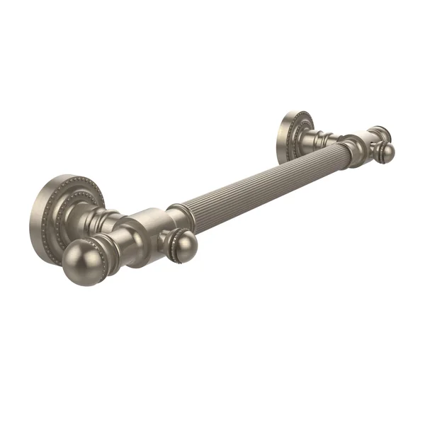 Allied Brass DT-GRR-16-PEW 16 inch Grab Bar Reeded - Antique Pewter