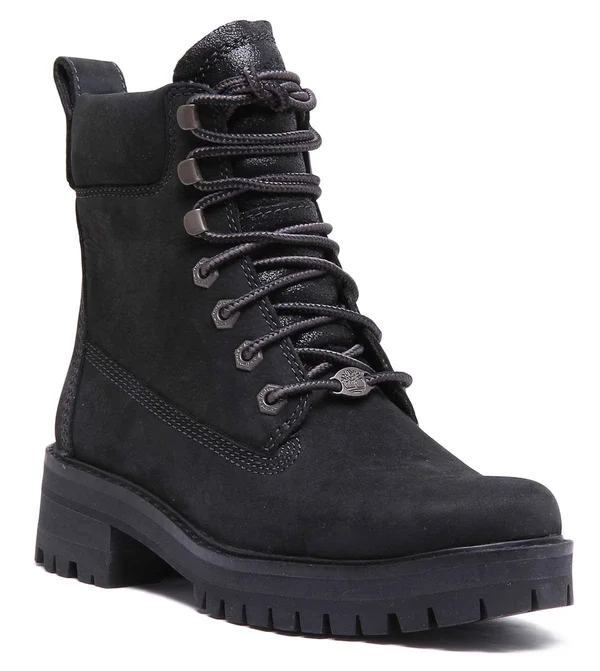 Timberland A1Kih Courmayeur 6 inch Boot in Black - Womens Lace Up