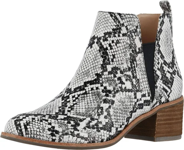 Dr. Scholl&s Amara - Original Collection Black/White Snake Print Leather, Size: 9