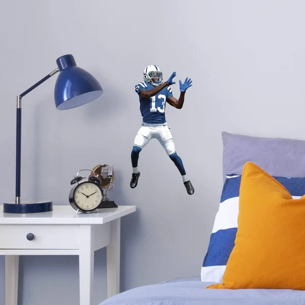 T.Y. Hilton for Indianapolis Colts - Officially Licensed NFL Removable Wall Decal Giant Athlete + 2 Wall Decals (25x22W x 51x22H