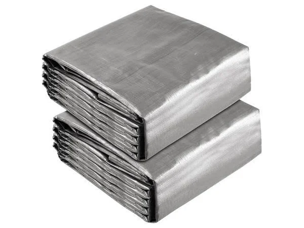 Yescom 2 Pack 40x50 ft Waterproof Poly Tarp Heavy Duty Protect Cover 10-mil Tarpaulin
