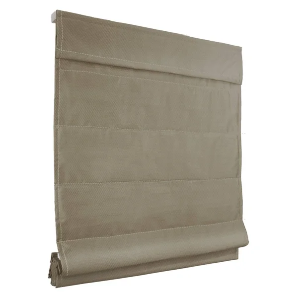 Chicology Cordless Roman Shades - Blackout Lining Cascade Window Blind, Lux Coffee (ROOM Darkening) - 23 inchw x 64 inchh, Brown