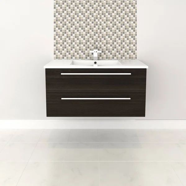 Cutler Kitchen & Bath Silhouette 36 in. Wall Hung Bathroom Vanity, Dark Chocolate