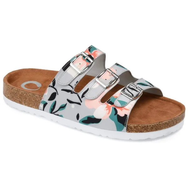 Journee Collection Women's Desta Slide Floral 9