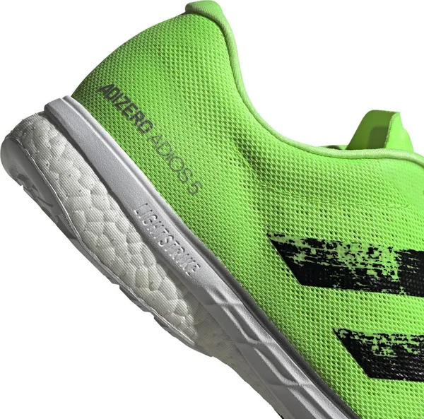 Adidas Adizero Adios 5 Boost Mens Running Shoes - Green-10.5