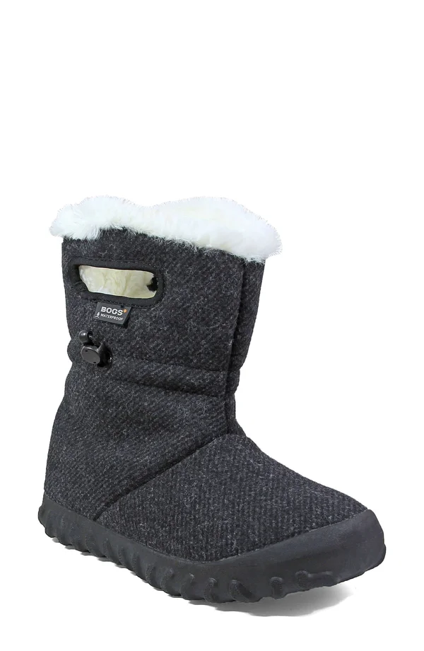 Bogs Women's B-Moc Wool Boot - 8 - Black