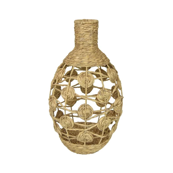 Plutus Brands PBTH92581 Vase in Brown Natural Fiber