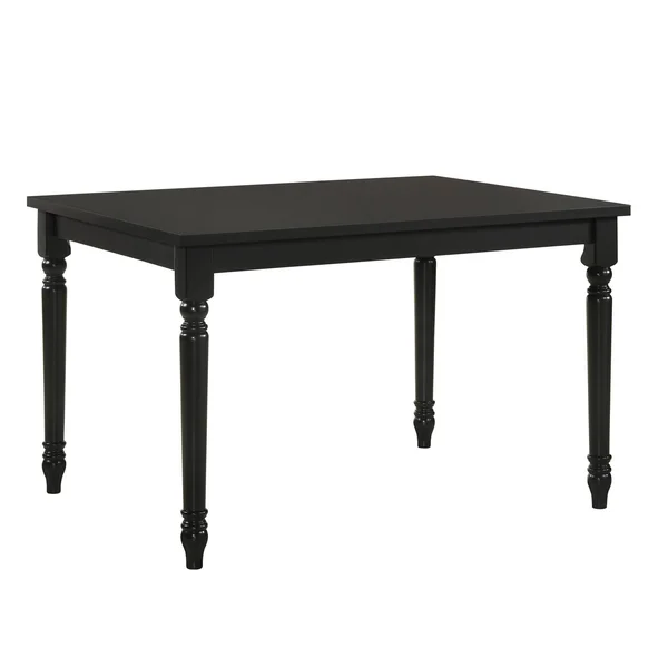 Carolina Classics Draven Farmhouse Wood Dining Table in Black