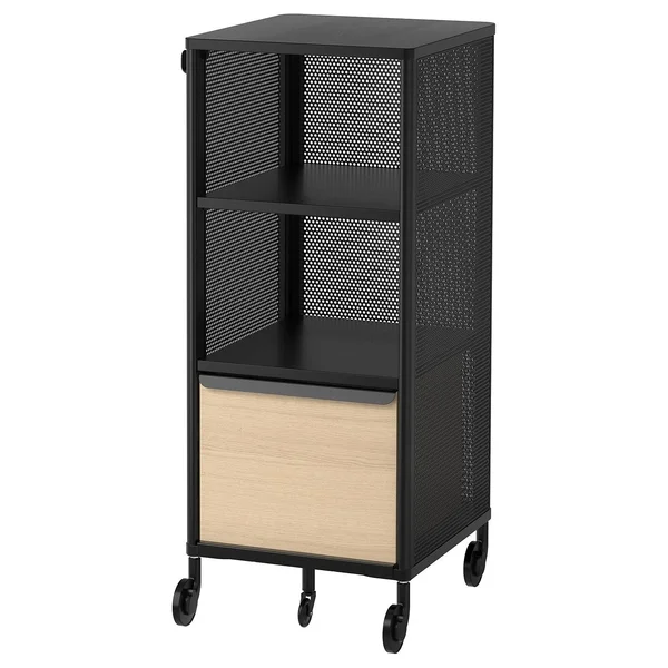 IKEA - BEKANT Storage Unit on Casters - Mesh Black, 16 1/8x39 3/4